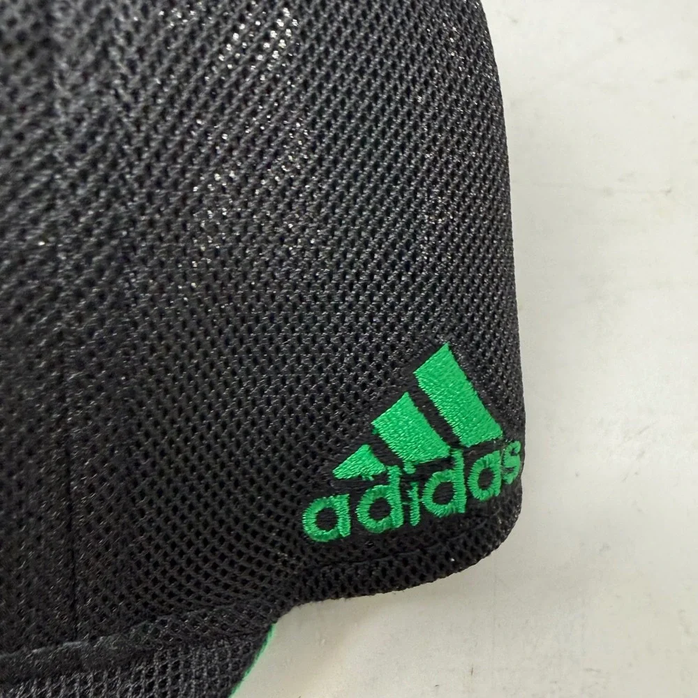 Adidas Boston Celtics NBA Basketball Hat Black Green Mesh FitMax 70 Cap Mens S/M